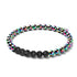 Unicorn Silver and Black | Lava Rock Diffuser Bracelet